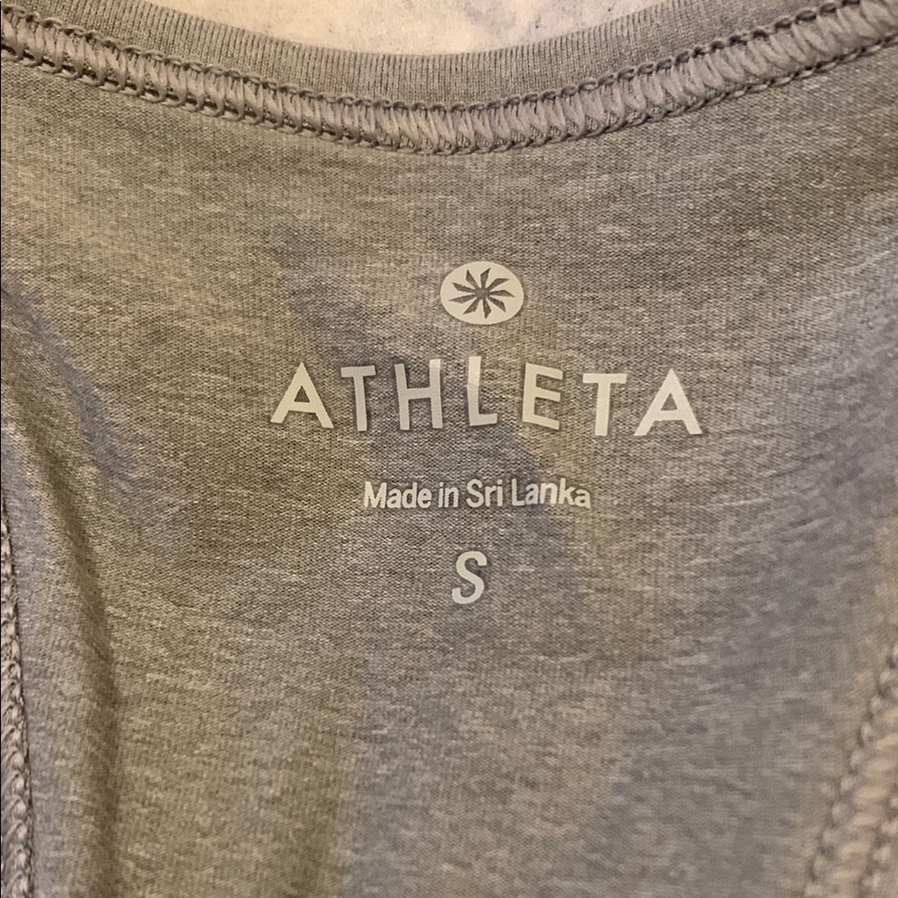 Athleta Gray Racerback Tank Top - Picture 3 of 3